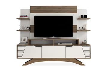 Hejde TV-møbelsett 149 cm - Brun/Hvit - Møbler - Mediamøbel & tv møbel - TV-møbelsett