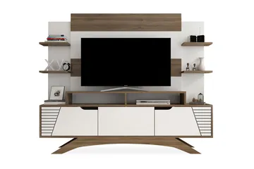 Hejde TV-møbelsett 149 cm - Brun/Hvit - Møbler - Mediamøbel & tv møbel - TV-møbelsett