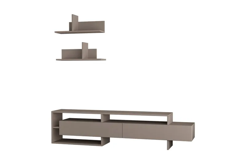 Homitis TV-benk med Vegghyller - Møbler - Mediamøbel & tv møbel - TV-møbelsett