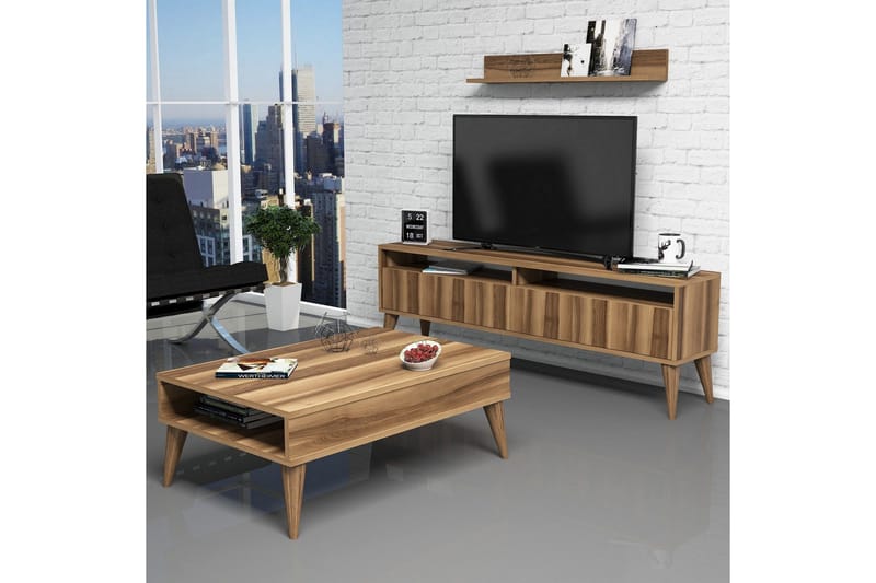 Hoptrup Stuesett 150 cm, Valnøtt