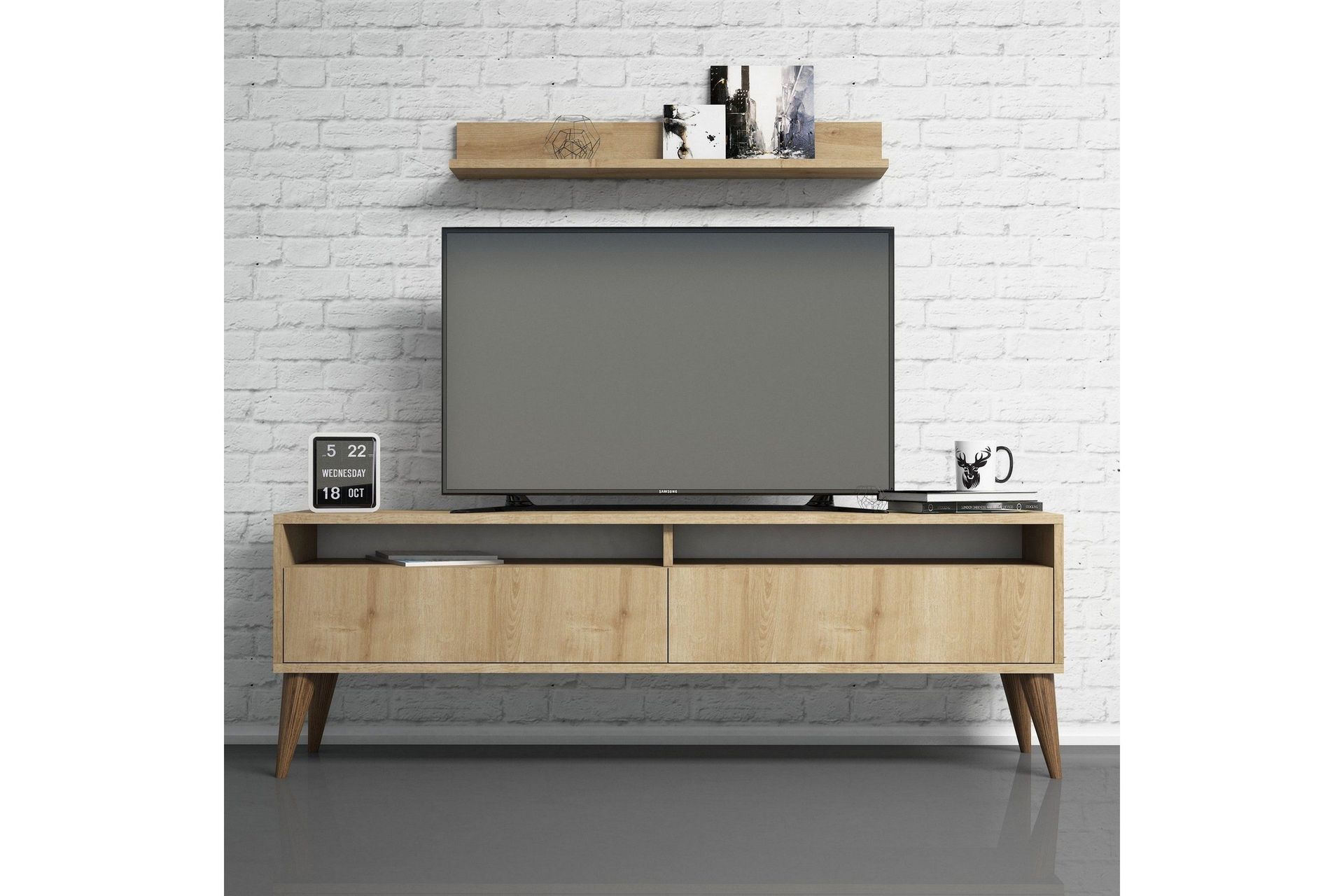 Hoptrup TV-møbelsett 150 cm - Eik