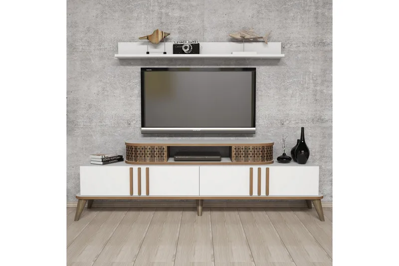 Hovdane TV-Benk 168 cm, Hvit
