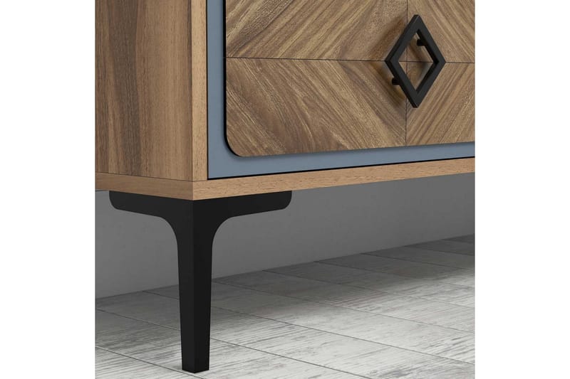 Hovdane TV-Benk 180 cm - Brun/Blå - Møbler - Mediamøbel & tv møbel - TV-møbelsett