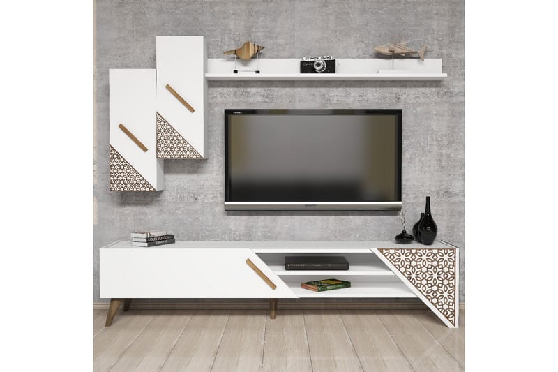 Hovdane TV-Benk 180 cm - Hvit - Møbler - Mediamøbel & tv møbel - TV-møbelsett