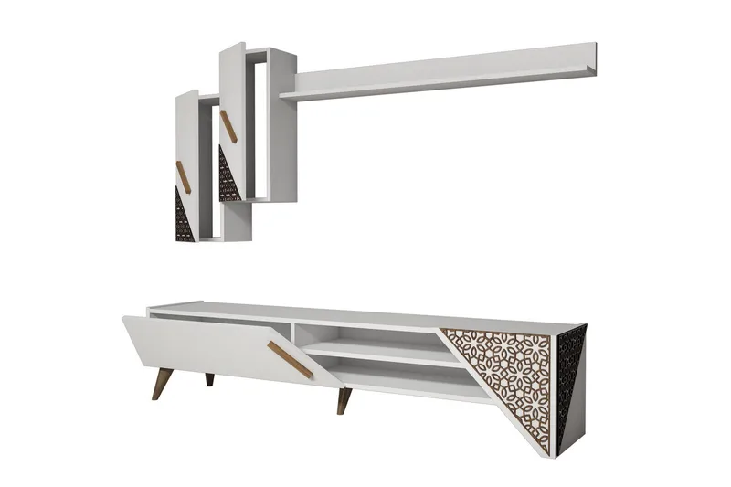 Hovdane TV-Benk 180 cm - Hvit - Møbler - Mediamøbel & tv møbel - TV-møbelsett