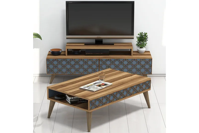 Hovdane TV-Møbelsett 140 cm, Brun