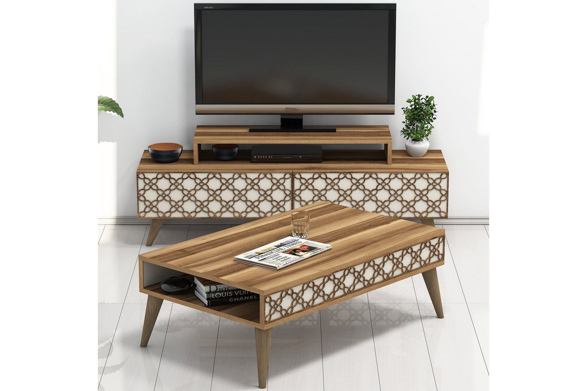 Hovdane TV-Møbelsett 140 cm - Brun