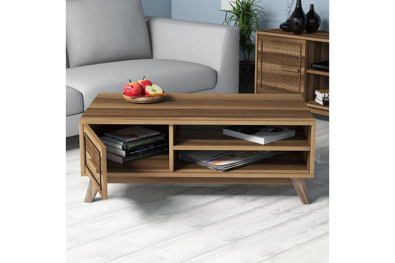 Hovdane TV-møbelsett 160 cm - Brun - Møbler - Mediamøbel & tv møbel - TV-møbelsett