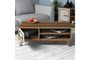 Hovdane TV-møbelsett 160 cm - Brun/Eik/Hvit - Møbler - Mediamøbel & tv møbel - TV-møbelsett