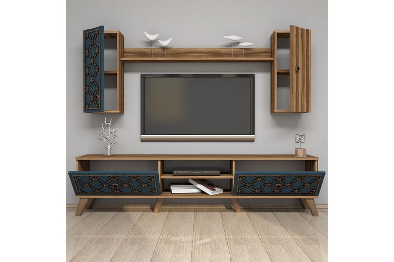 Hovdane TV-møbelsett 180 cm - Brun - Møbler - Mediamøbel & tv møbel - TV-møbelsett