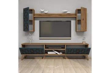 Hovdane TV-møbelsett 180 cm - Brun - Møbler - Mediamøbel & tv møbel - TV-møbelsett