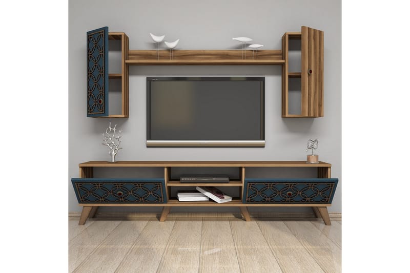 Hovdane TV-møbelsett 180 cm - Brun - Møbler - Mediamøbel & tv møbel - TV-møbelsett