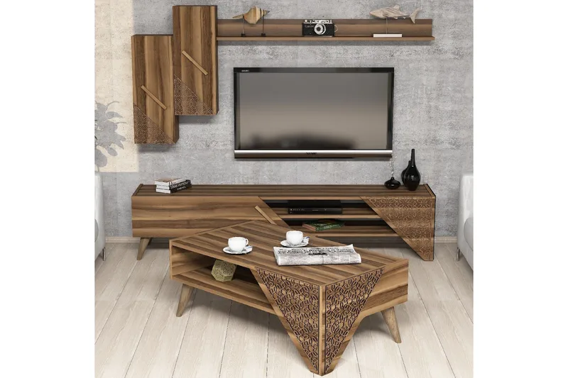 Hovdane TV-Møbelsett 180 cm, Brun