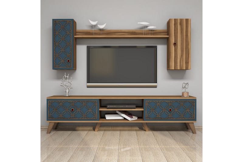 Hovdane TV-møbelsett 180 cm, Brun