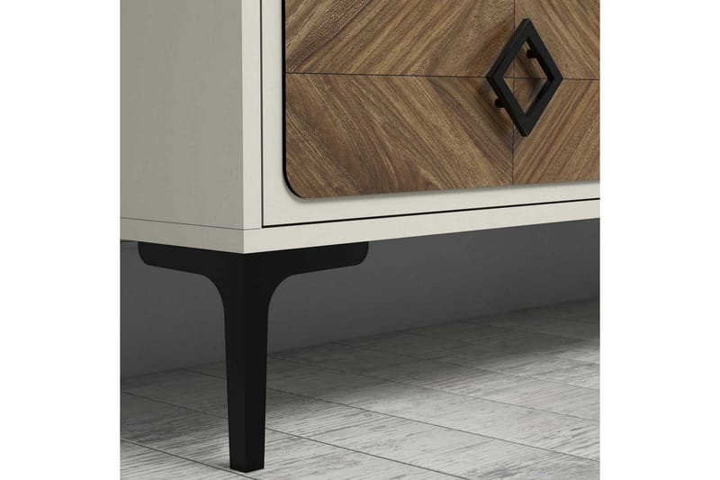 Hovdane TV-møbelsett 180 cm - Brun/Hvit - Møbler - Mediamøbel & tv møbel - TV-møbelsett
