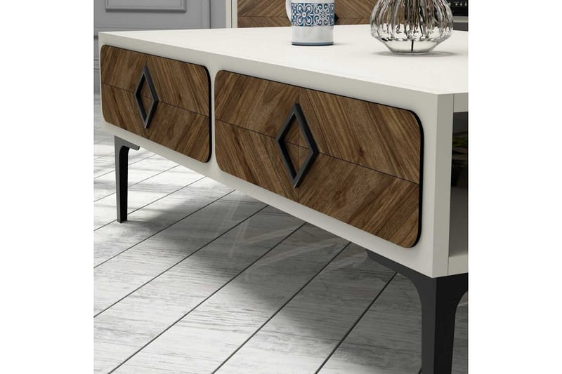 Hovdane TV-møbelsett 180 cm - Hvit - Møbler - Mediamøbel & tv møbel - TV-møbelsett