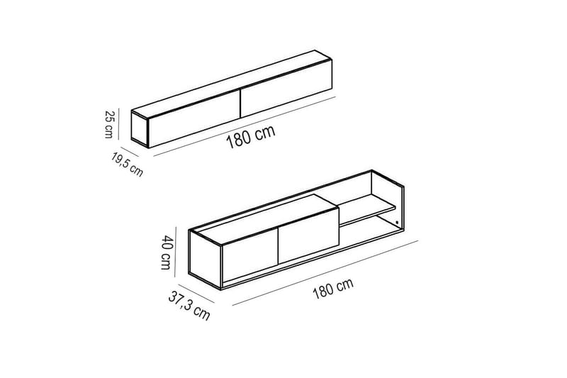 Kaletea Mediaoppbevaring - Møbler - Mediamøbel & tv møbel - TV-møbelsett