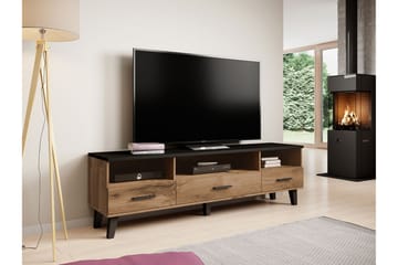 Kardos Tv-møbelsett 180 cm - Natur/Svart - Møbler - Mediamøbel & tv møbel - TV-møbelsett