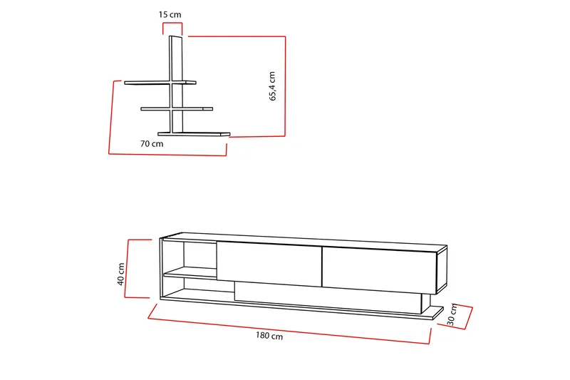 Lofita TV-benk - Møbler - Mediamøbel & tv møbel - TV-møbelsett