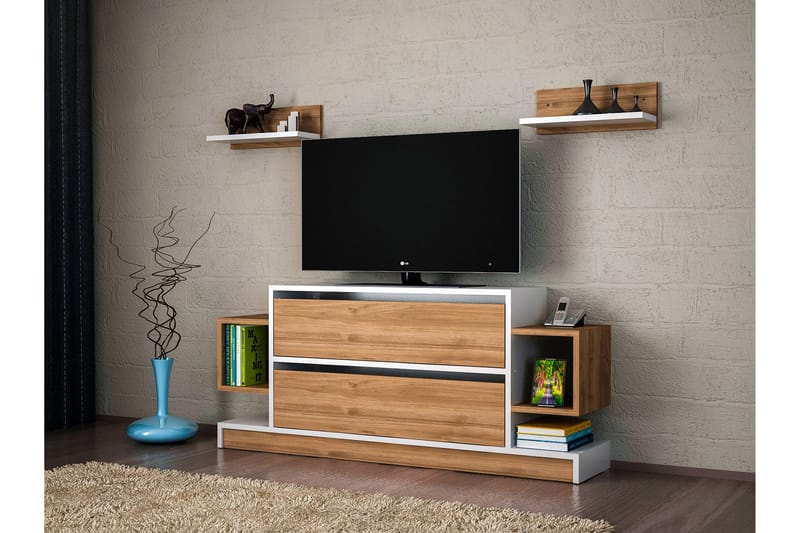Magnax TV-benk med Vegghylle - TV-møbelsett