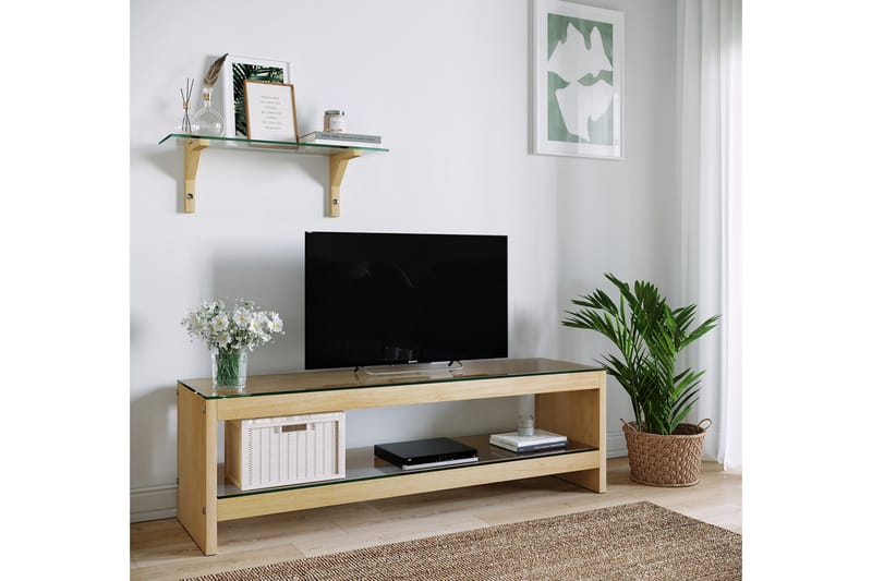 Malmby TV-Møbelsett 140 cm - Brun - TV-møbelsett