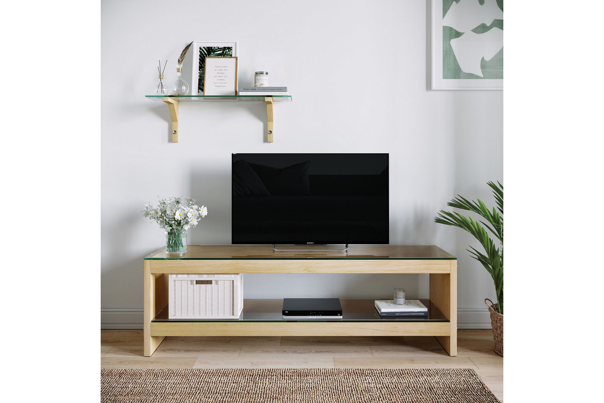 Malmby TV-Møbelsett 140 cm - Brun - Møbler - Mediamøbel & tv møbel - TV-møbelsett