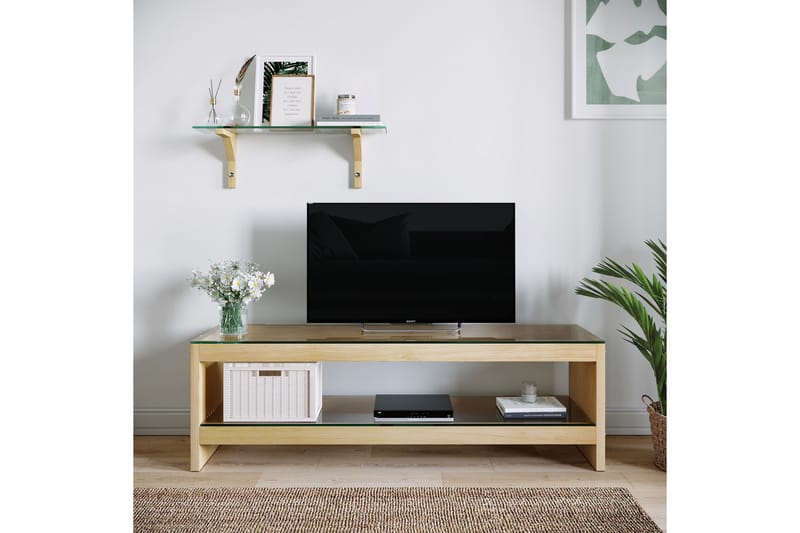 Malmby TV-Møbelsett 140 cm - Brun - TV-møbelsett