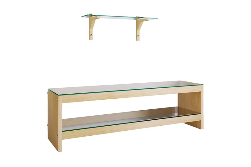 Malmby TV-Møbelsett 140 cm - Brun - Møbler - Mediamøbel & tv møbel - TV-møbelsett