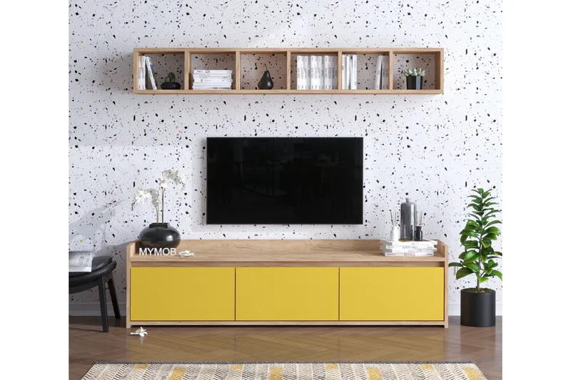 Mediabänk Ek|Gul, undefined