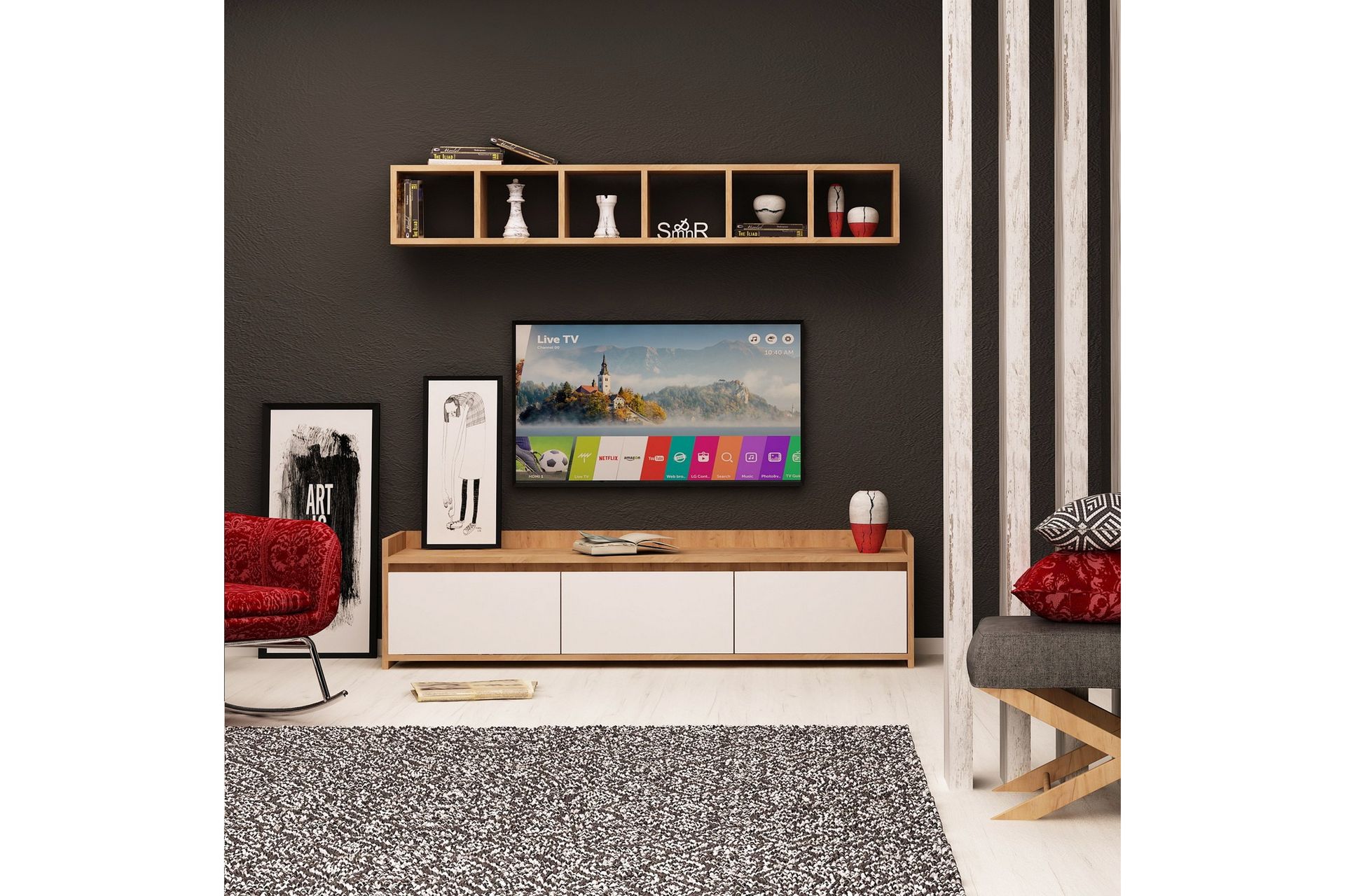 Mod Design Gangoppbevaring - Møbler - Mediamøbel & tv møbel - TV-møbelsett