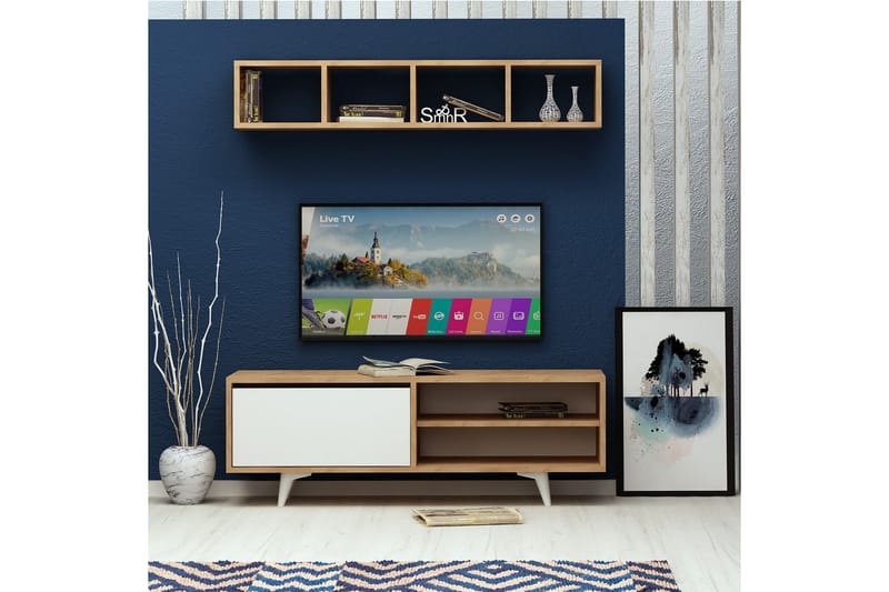 Mod Design TV-benk med Vegghylle - Møbler - Mediamøbel & tv møbel - TV-møbelsett