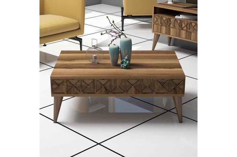 Muennink Møbelsett Stue 150 cm - Valnøtt - Møbler - Mediamøbel & tv møbel - TV-møbelsett