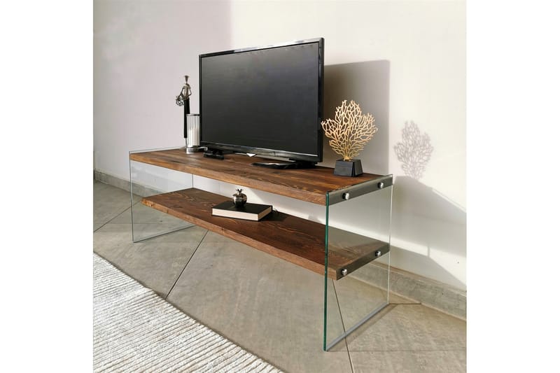 Netherlee TV-møbelsett 45 cm - Valnøtt - Møbler - Mediamøbel & tv møbel - TV-møbelsett