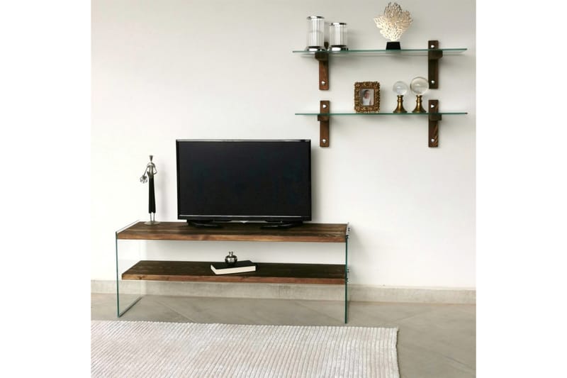 Netherlee TV-møbelsett 45 cm - Valnøtt - TV-møbelsett