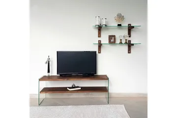 Netherlee TV-møbelsett 45 cm - Valnøtt - Møbler - Mediamøbel & tv møbel - TV-møbelsett