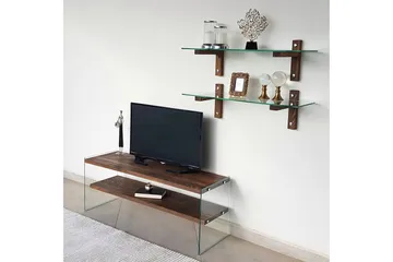 Netherlee TV-møbelsett 45 cm - Valnøtt - Møbler - Mediamøbel & tv møbel - TV-møbelsett