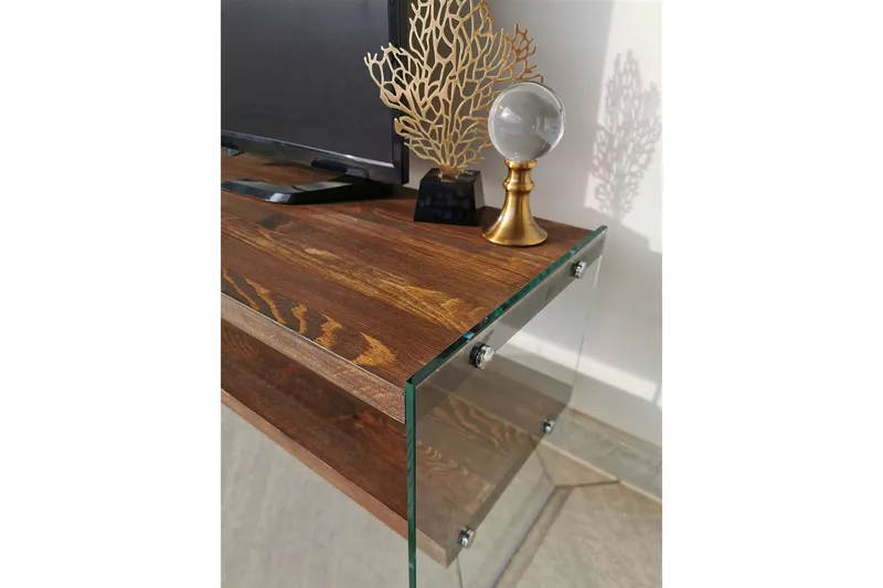 Netherlee TV-møbelsett 45 cm - Valnøtt - Møbler - Mediamøbel & tv møbel - TV-møbelsett