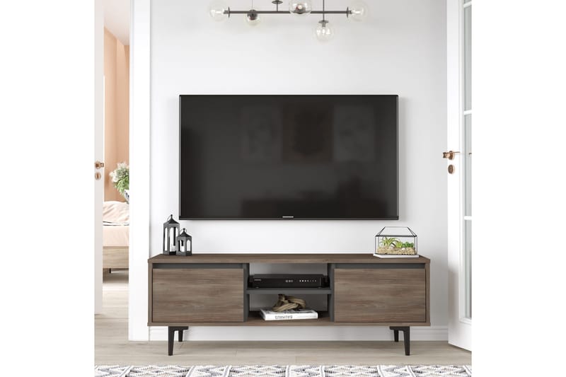 Rinorea Tv-møbelsett 140x48,1 cm - Brun - TV-møbelsett
