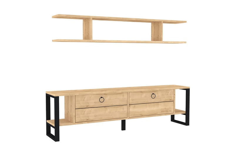 Rinorea Tv-møbelsett 160x45 cm - Blå - Møbler - Mediamøbel & tv møbel - TV-møbelsett