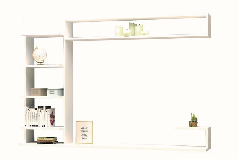 Rinorea Tv-møbelsett 180x121,8 cm - Hvit - TV-møbelsett