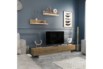 Rinorea Tv-møbelsett 180x40 cm - Hvit - Møbler - Mediamøbel & tv møbel - TV-møbelsett