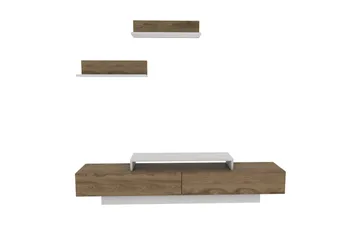 Rinorea Tv-møbelsett 180x40 cm - Hvit - Møbler - Mediamøbel & tv møbel - TV-møbelsett