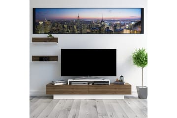 Rinorea Tv-møbelsett 180x40 cm - Hvit - Møbler - Mediamøbel & tv møbel - TV-møbelsett