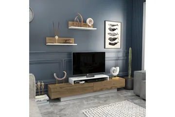 Rinorea Tv-møbelsett 180x40 cm - Hvit - Møbler - Mediamøbel & tv møbel - TV-møbelsett