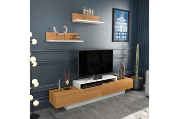 Rinorea Tv-møbelsett 180x40 cm - Hvit - Møbler - Mediamøbel & tv møbel - TV-møbelsett