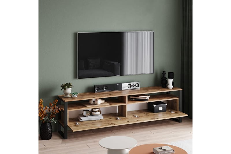 Rinorea Tv-møbelsett 180x56 cm - Grønn - TV-møbelsett