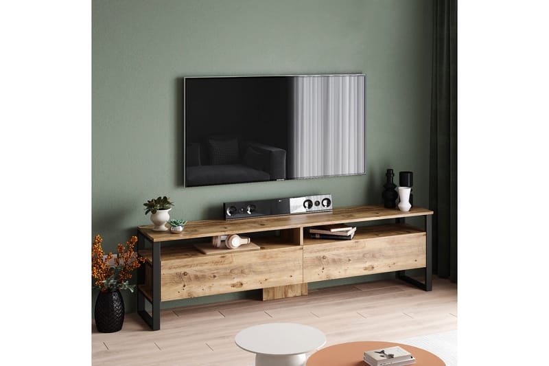 Rinorea Tv-møbelsett 180x56 cm - Grønn - TV-møbelsett