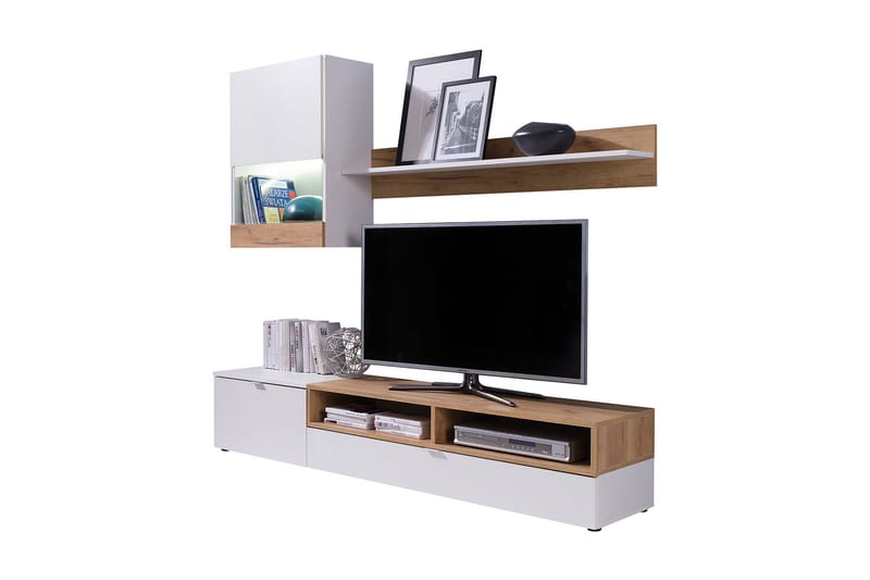 Roco Mediamøbler & LED - Hvit - Møbler - Mediamøbel & tv møbel - TV-møbelsett