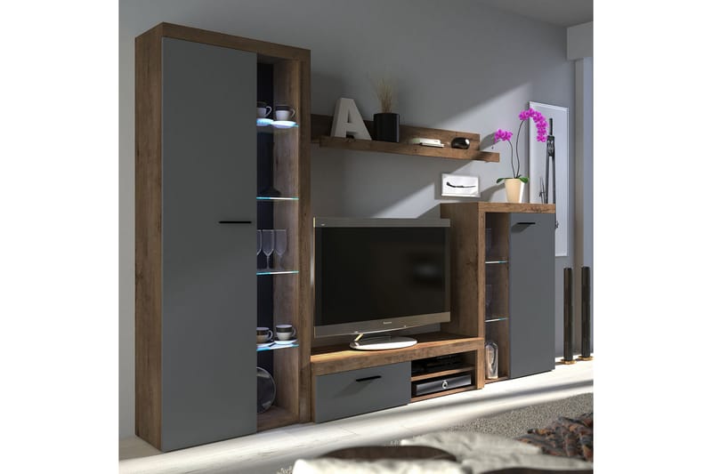 Rumba TV-møbelsett - Beige / Grå /  Hvit - Møbler - Mediamøbel & tv møbel - TV-møbelsett