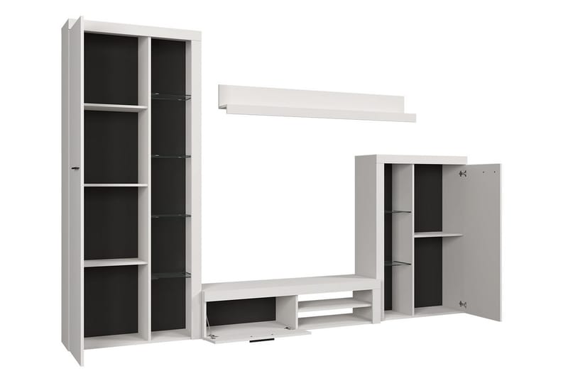 Rumba TV-møbelsett - Beige / Grå /  Hvit - Møbler - Mediamøbel & tv møbel - TV-møbelsett